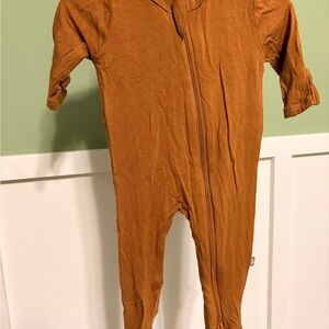 Kyte BABY Rust-Colored Zip Footie